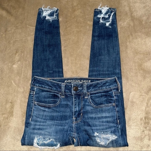 American Eagle Distressed Jegging Women’s Size 2 Short - Picture 3 of 12